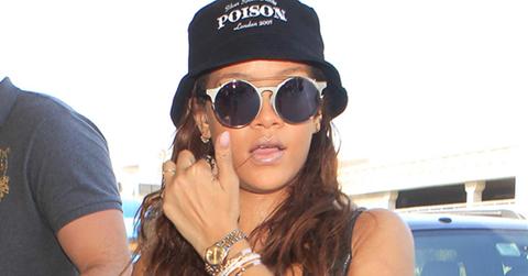 Rihanna seen departing on a flight at Lax, towards to Brazil for Rock in Rio concert