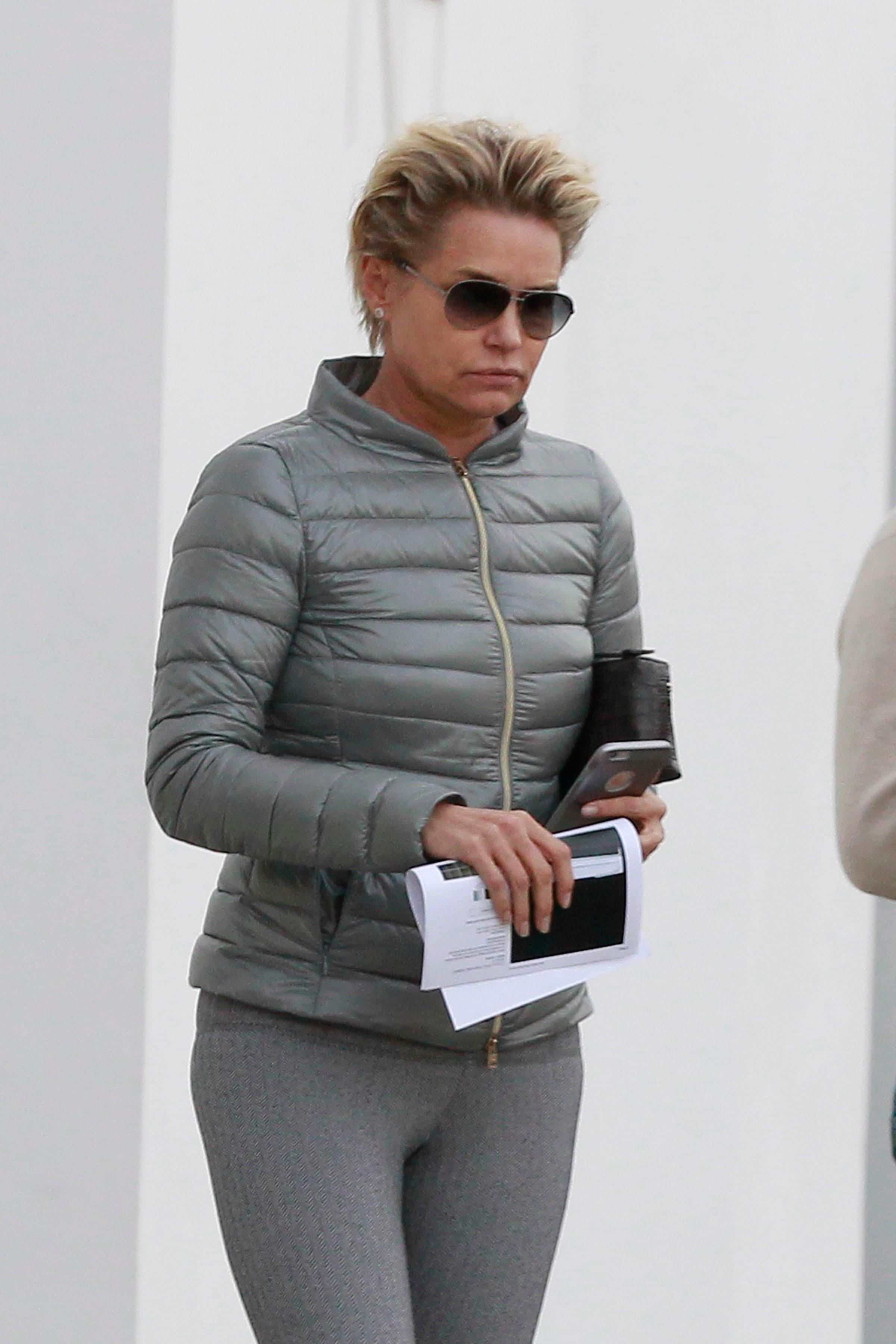 EXCLUSIVE: Yolanda Foster seen shopping for furniture at RH Modern in Los Angeles, CA.