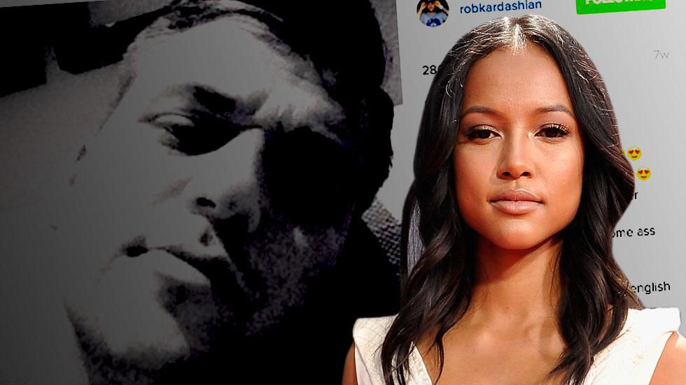 Karrueche tran hiding rob kardashian relationship