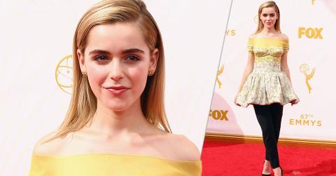 Kiernan shipka 2015 emmy red carpet