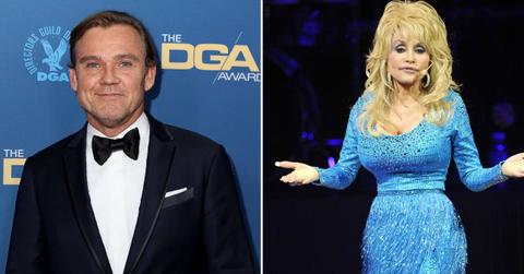 Split Photo of Ricky Schroder and Dolly Parton