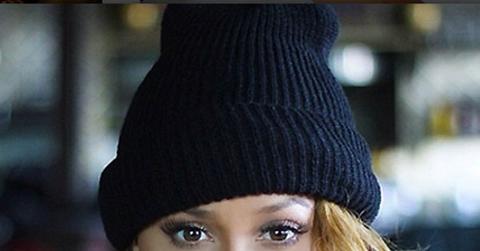 Adrienne bailon red lipstick