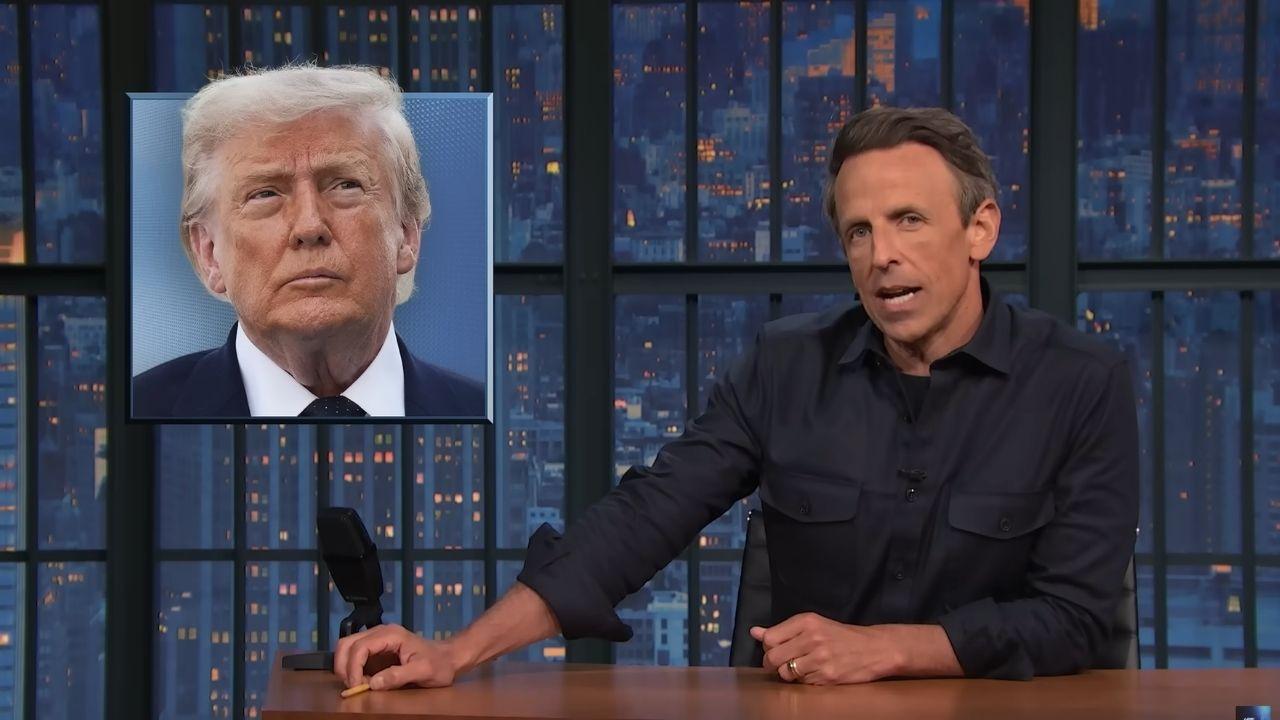 Image of Seth Meyers turned Donald Trump's favorite attack line back against him.