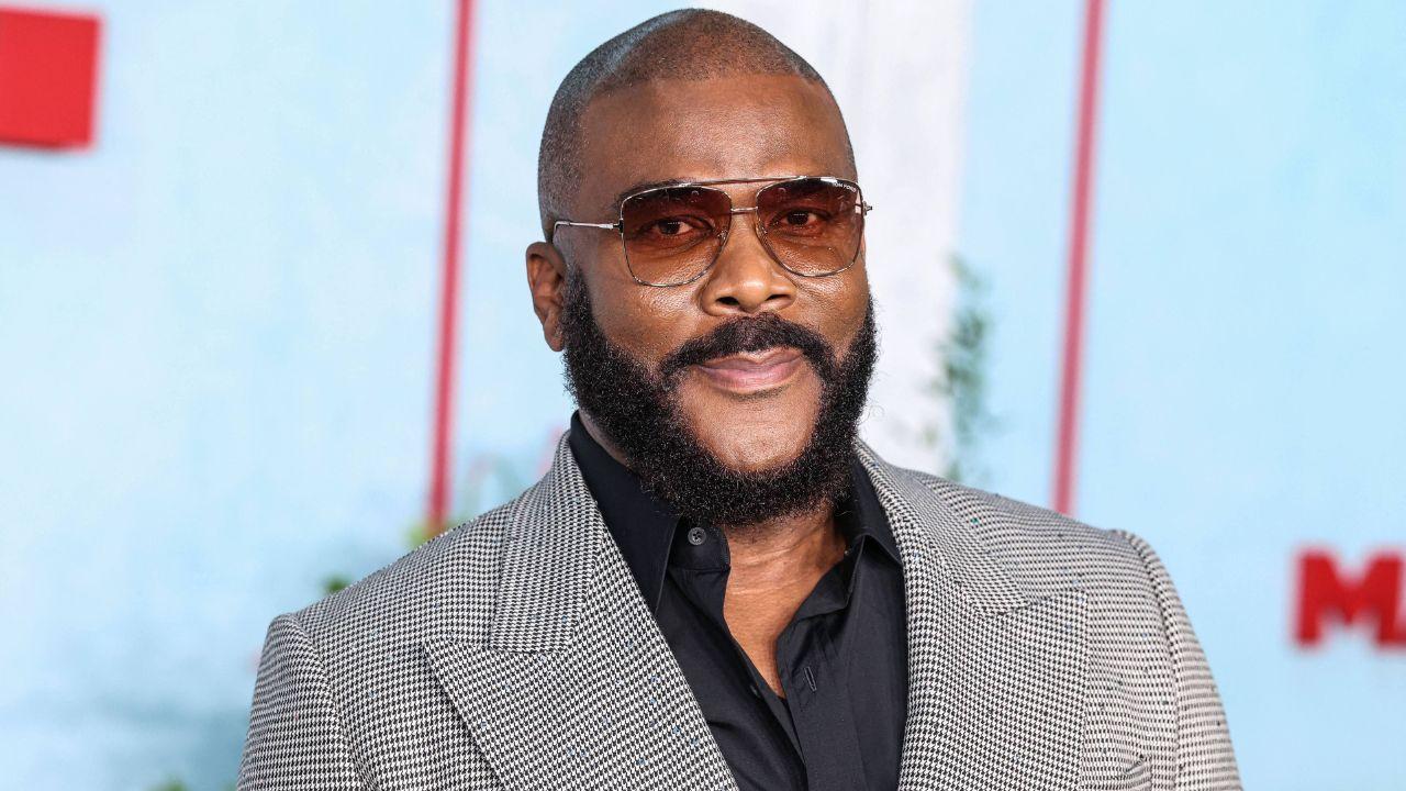 Image of Tyler Perry referenced Aretha Franklin's song while discussing the idea of a future wedding.