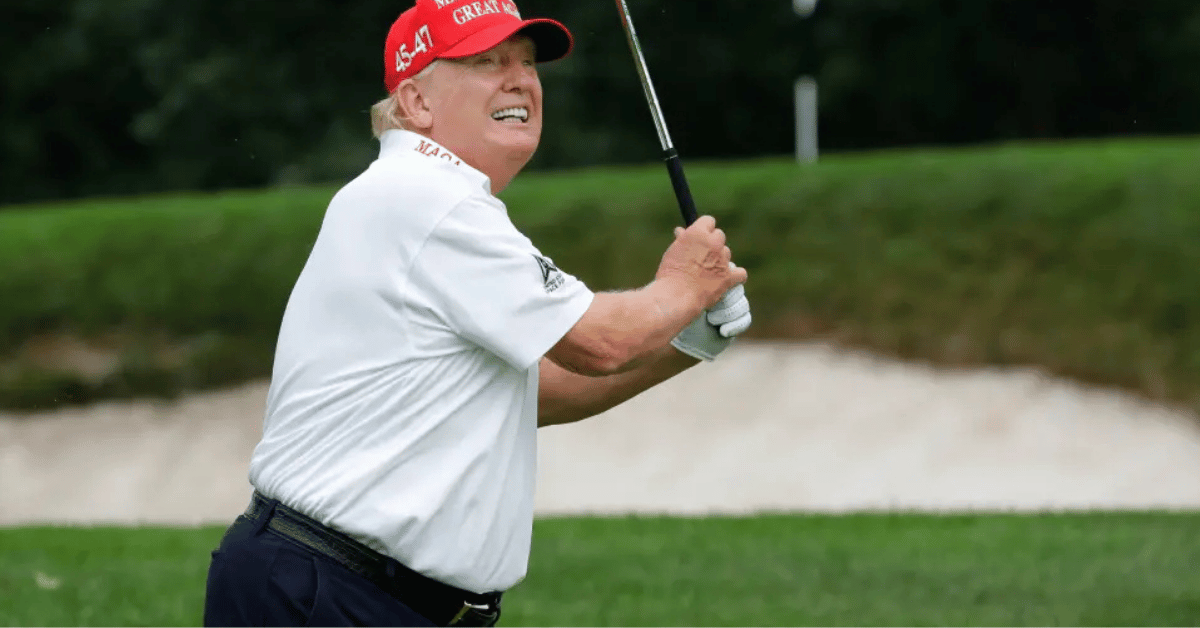 image of Donald Trump was mocked for his Scottish accent. 