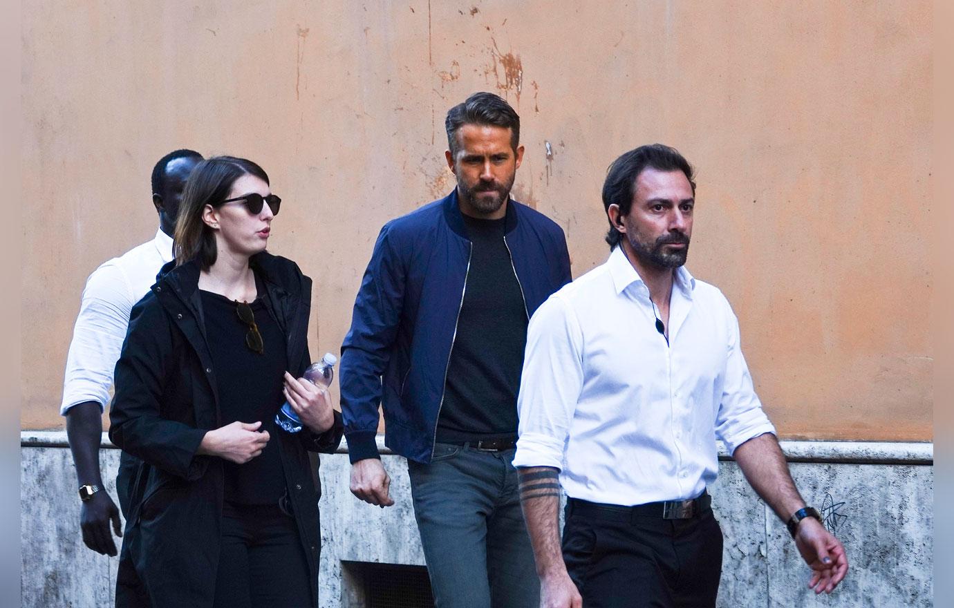 Ryan Reynolds Shoots Six Underground On Set In Rome