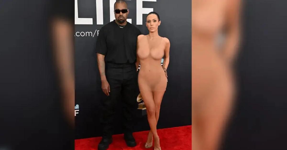 bianca censori fully nude new instagram post grammys red carpet photo