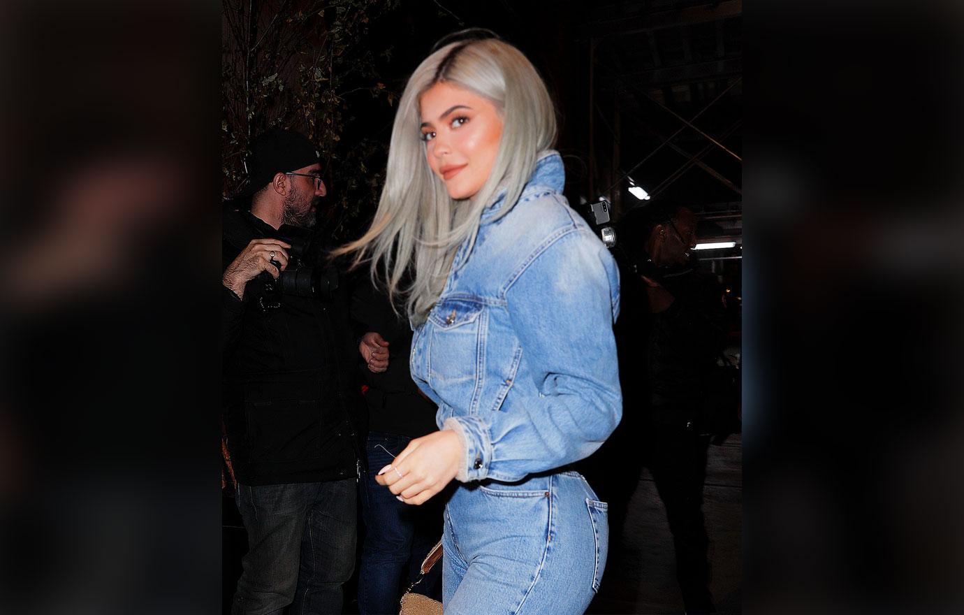 Kylie Jenner out and about in New York wearing all denim