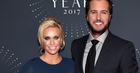 Luke Bryan and wife at the CMT awards