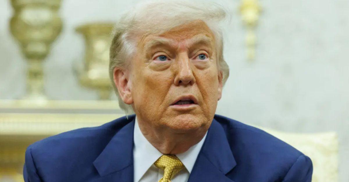 image of Donald Trump recalled a story from his friend during his Tuesday speech about the price difference for Ozempic in the U.K. versus the U.S.