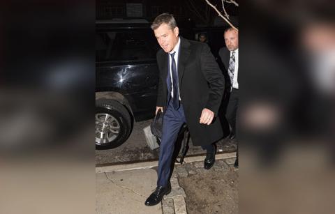 Matt damon carries wife purse