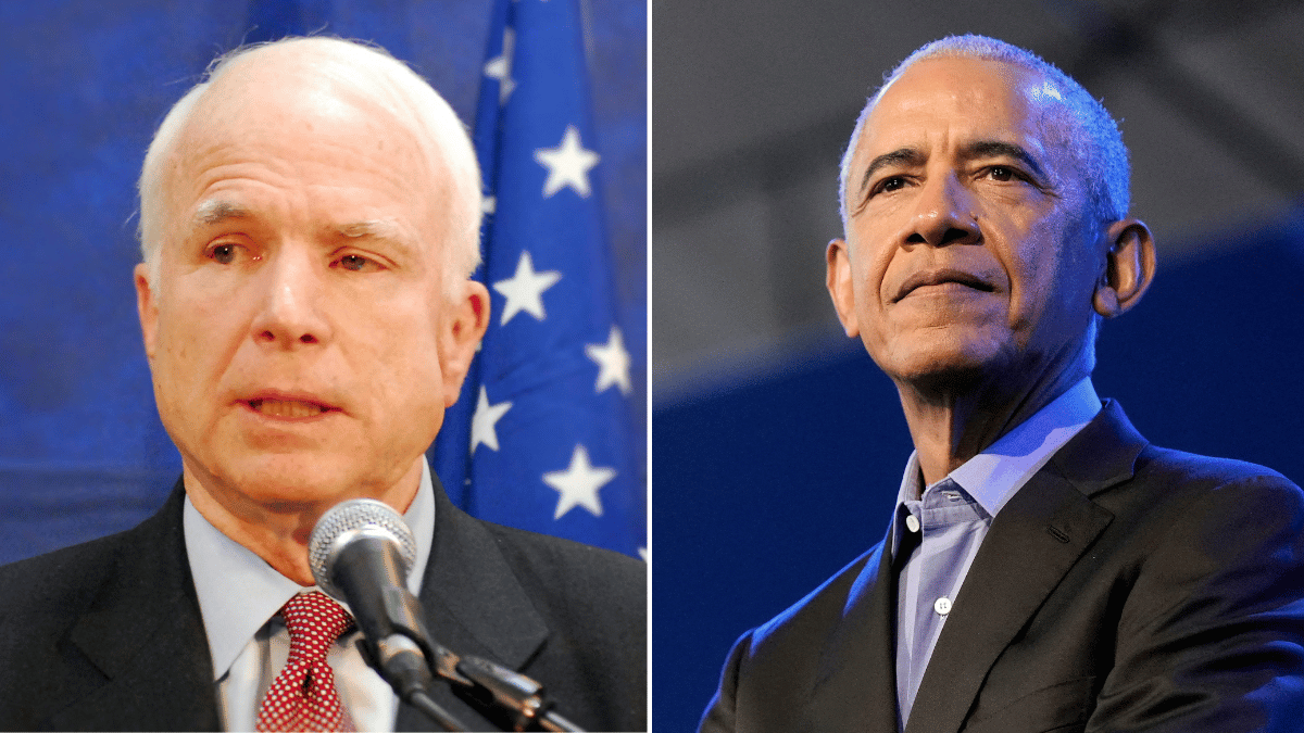 John McCain; Barack Obama'