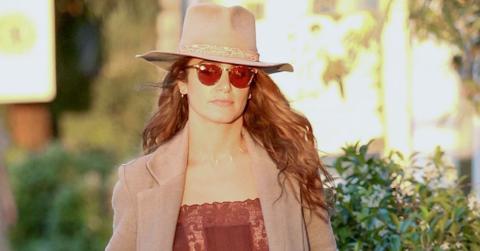 *EXCLUSIVE* Boho babe Nikki Reed shows off growing baby bump