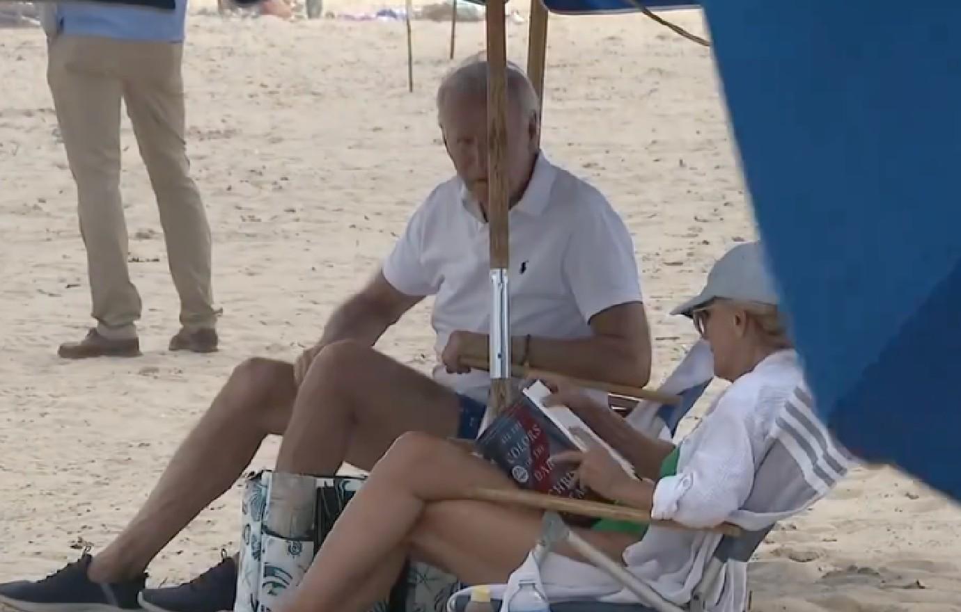 joe biden bashed delaware beach day dropping out  race