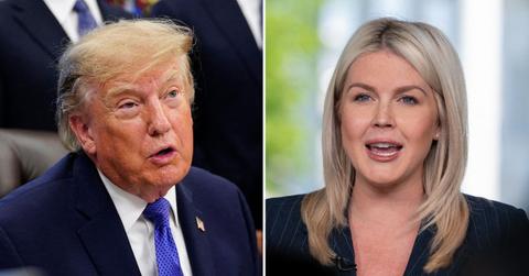 Photo of Donald Trump and Karoline Leavitt.