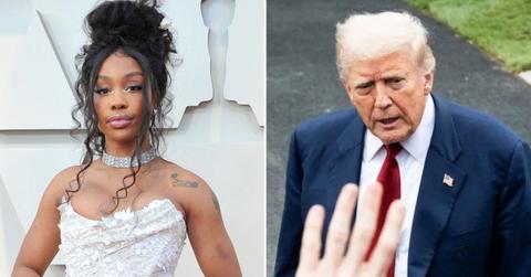 Photo of SZA and Donald Trump