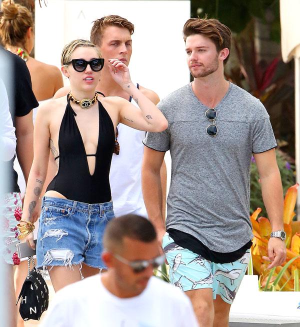 Miley cyrus patrick schwarzenegger ​fighting 01