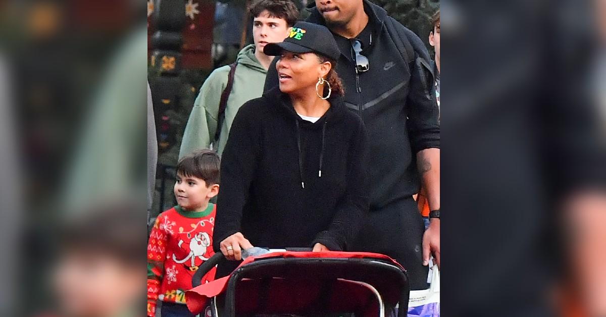 Photo of Queen Latifah put her slimmed down body on display while at Disneyland with some of her loved ones