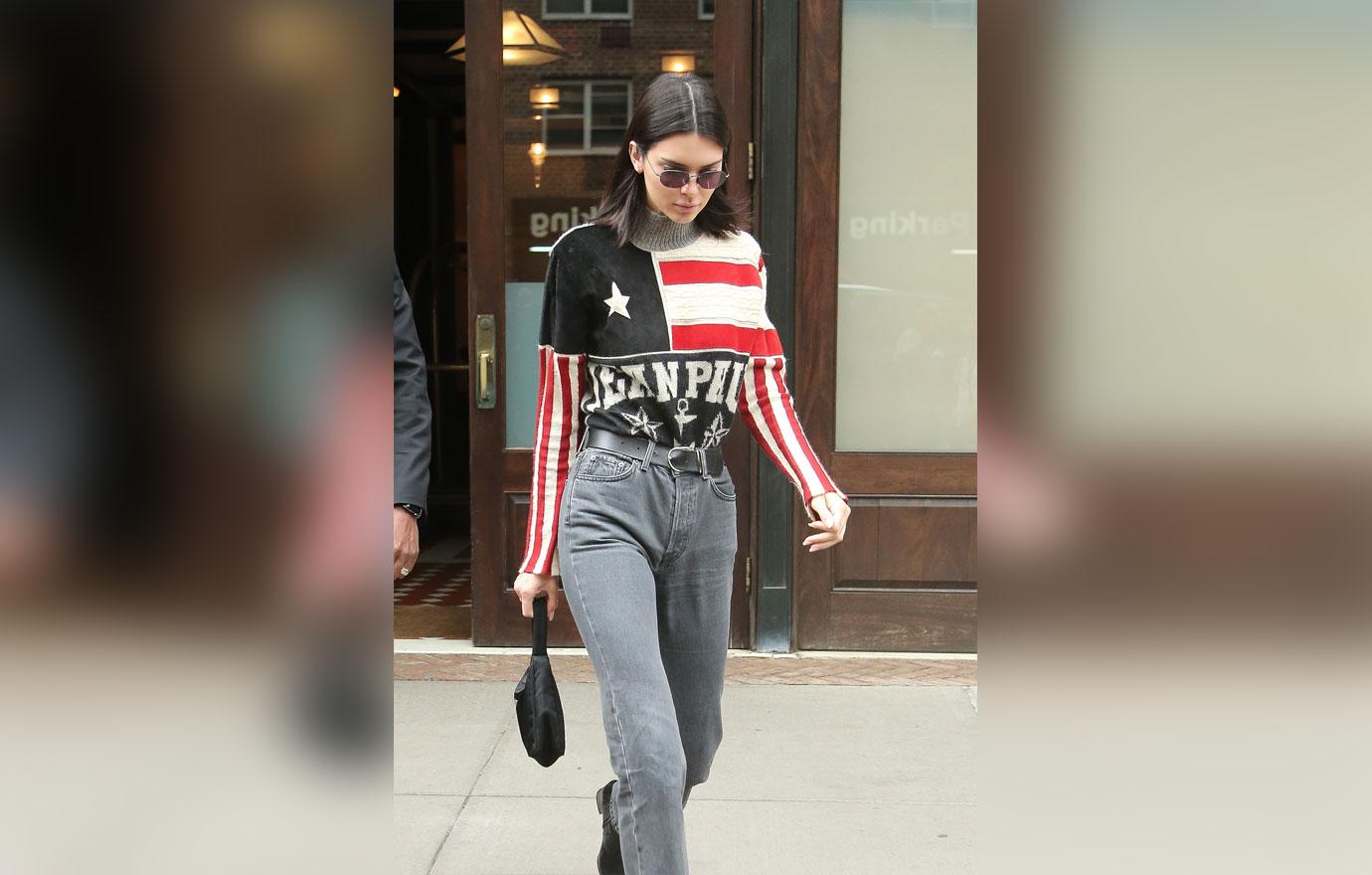 Kendall Jenner seen leaving her Hotel