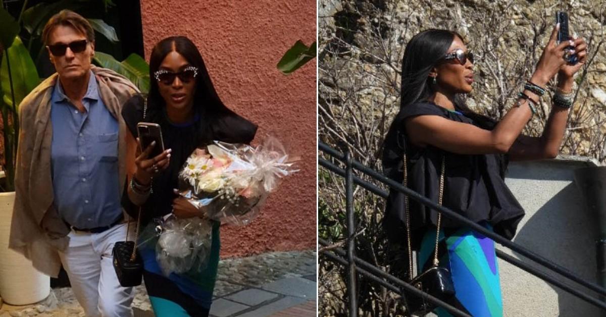Naomi Campbell Shows Off Her Quirky Style as She Visits Franca Sozzani's Grave in Italy With Piero Piazzi: Photos
