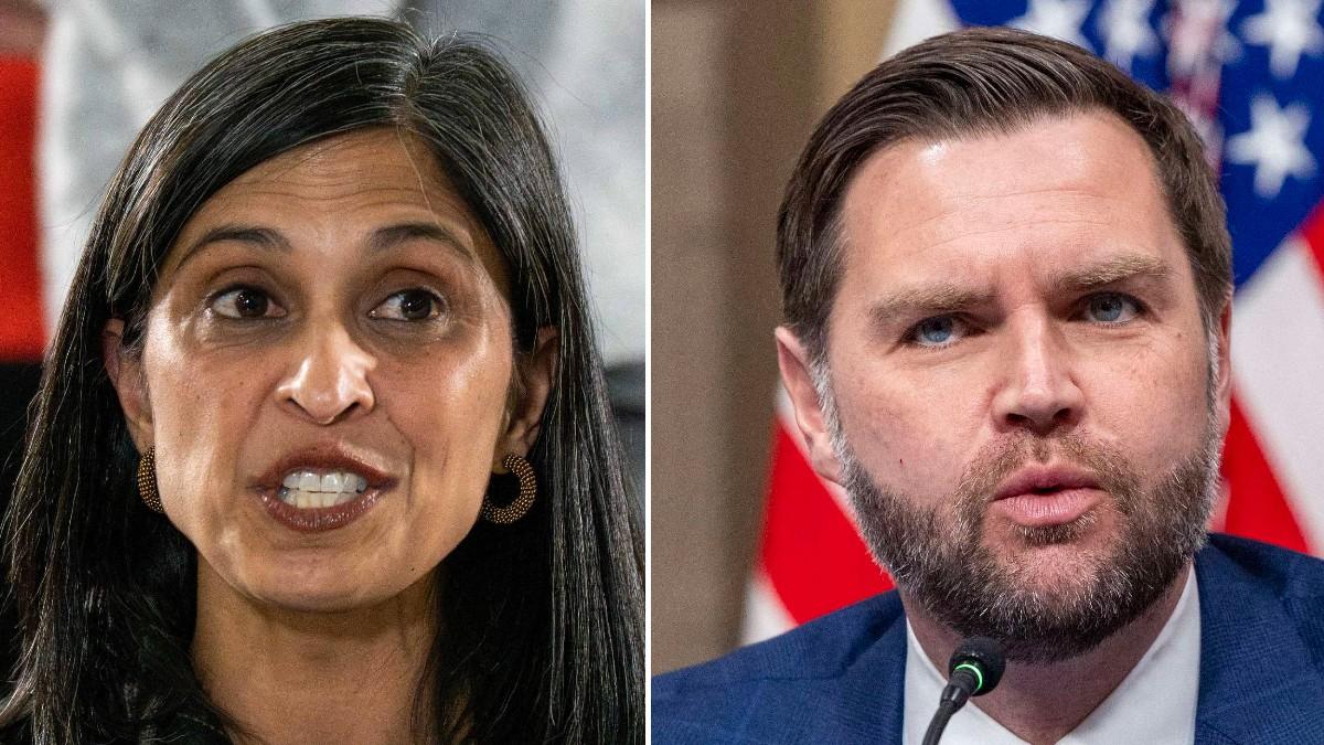 split of Usha and J.D. Vance. 