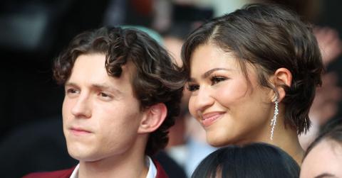 Photo of Tom Holland and Zendaya.