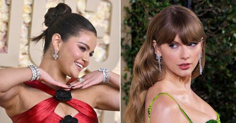 selena gomez reveals secrets taylor swift golden globes pp