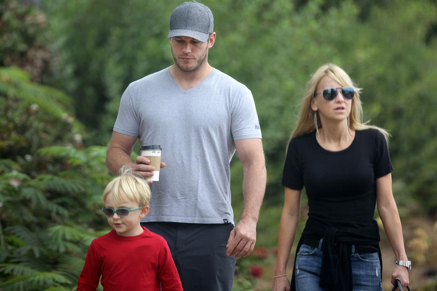 EXCLUSIVE: Chris Pratt takes ex Anna Faris and son for walk in LA