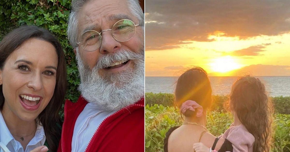 photo of Lacey Chabert; photo of Lacey and daughter.