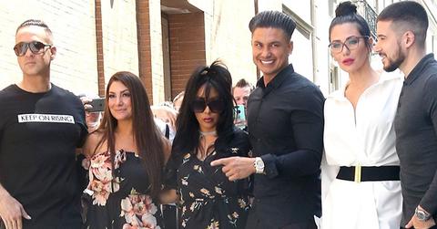 Jersey shore cast sends love to ronnie amid baby mama drama