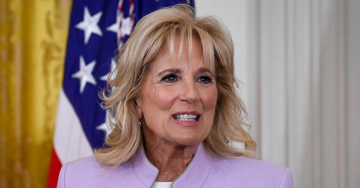 Jill Biden Gets Sporty in Adidas Jersey and Leggings for Soccer Event