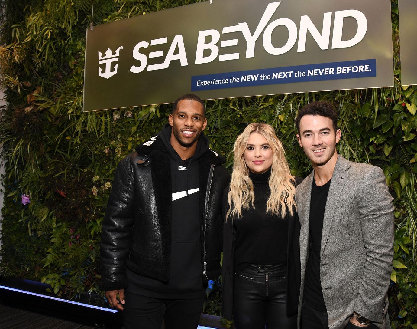 Victor Cruz, Ashley Benson, Kevin Jonas