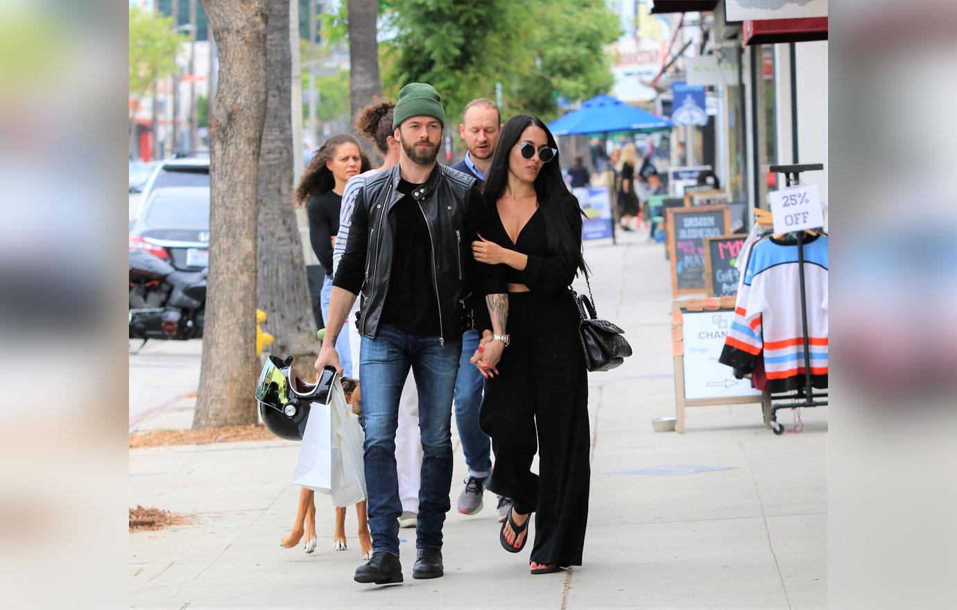 Nikki Bella & Artem Chigvintsev Look Smitten Leaving A Party In LA