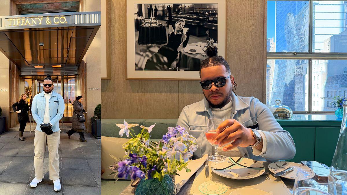 image of Ruebx Qube at the Blue Box Café inside Tiffany & Co.’s Fifth Avenue flagship.