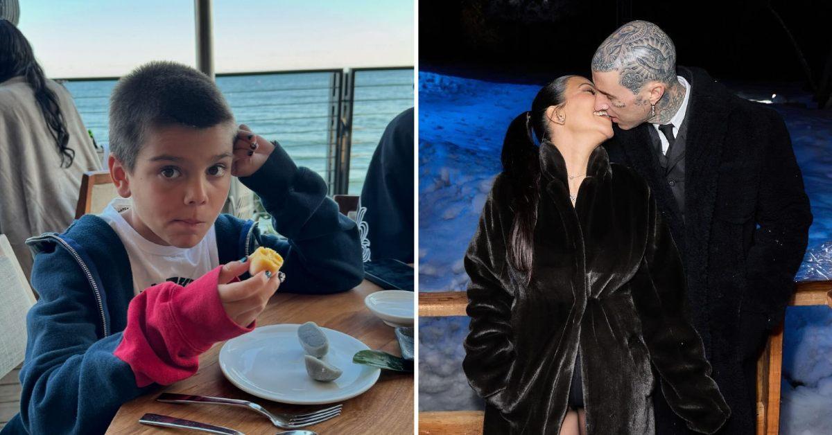 Reign Disick Begs Kourtney Kardashian Travis Barker To Stop Kissing