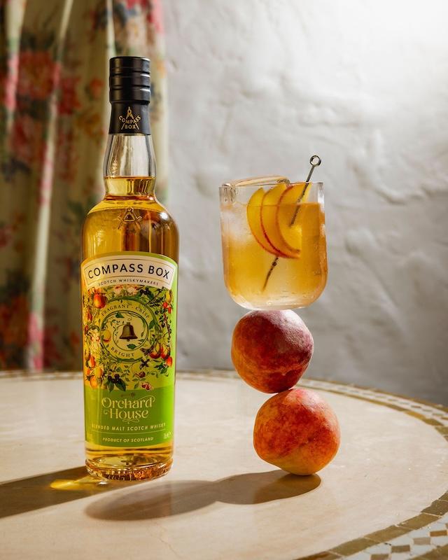the gilded peach cocktail