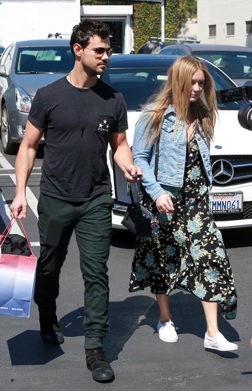 Taylor Lautner And Billie Lourd Shop At Fred Segal
