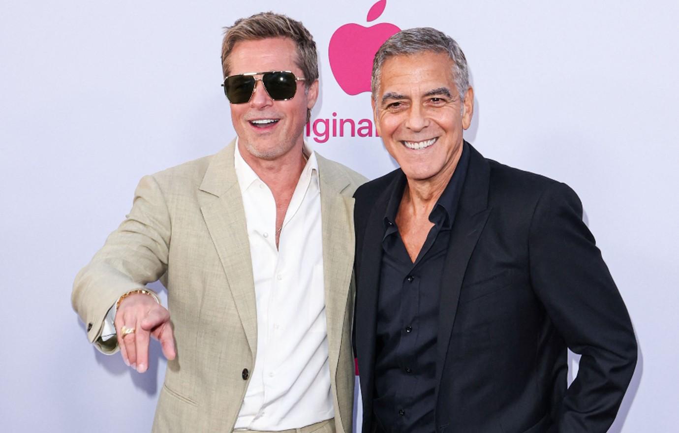 george clooney brad pitt wolves film premiere