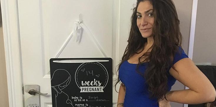 Deena cortese jersey shore baby bump photo