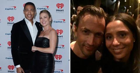 amy robach tj holmes exes andrew shue marilee fiebig traveling together