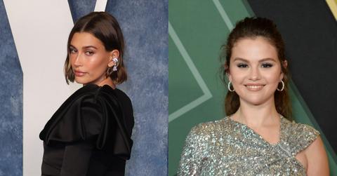 hailey bieber proves good terms selena gomez after settling rumored feud