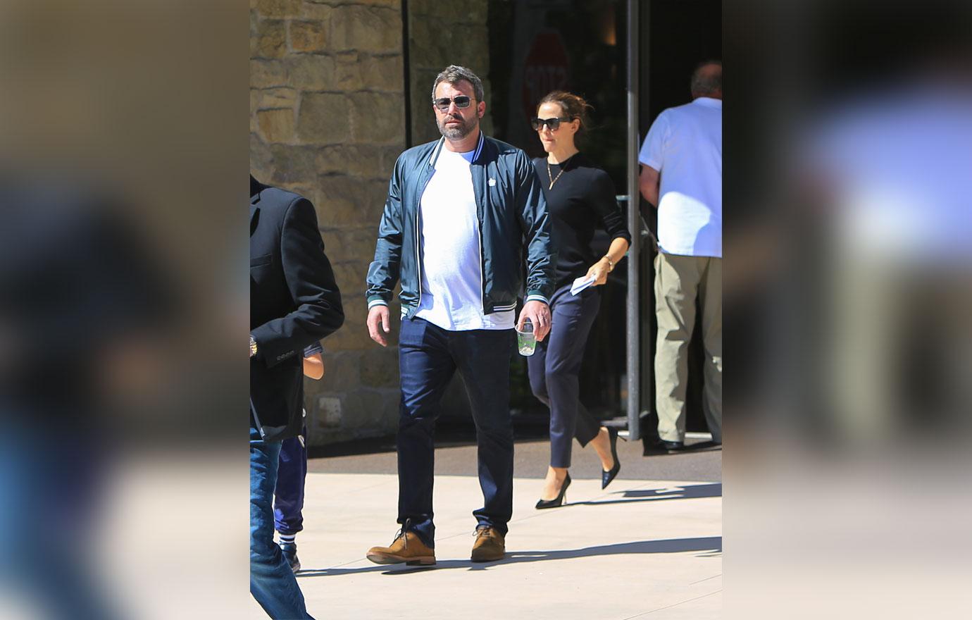 Ben Affleck and Jennifer Garner at church