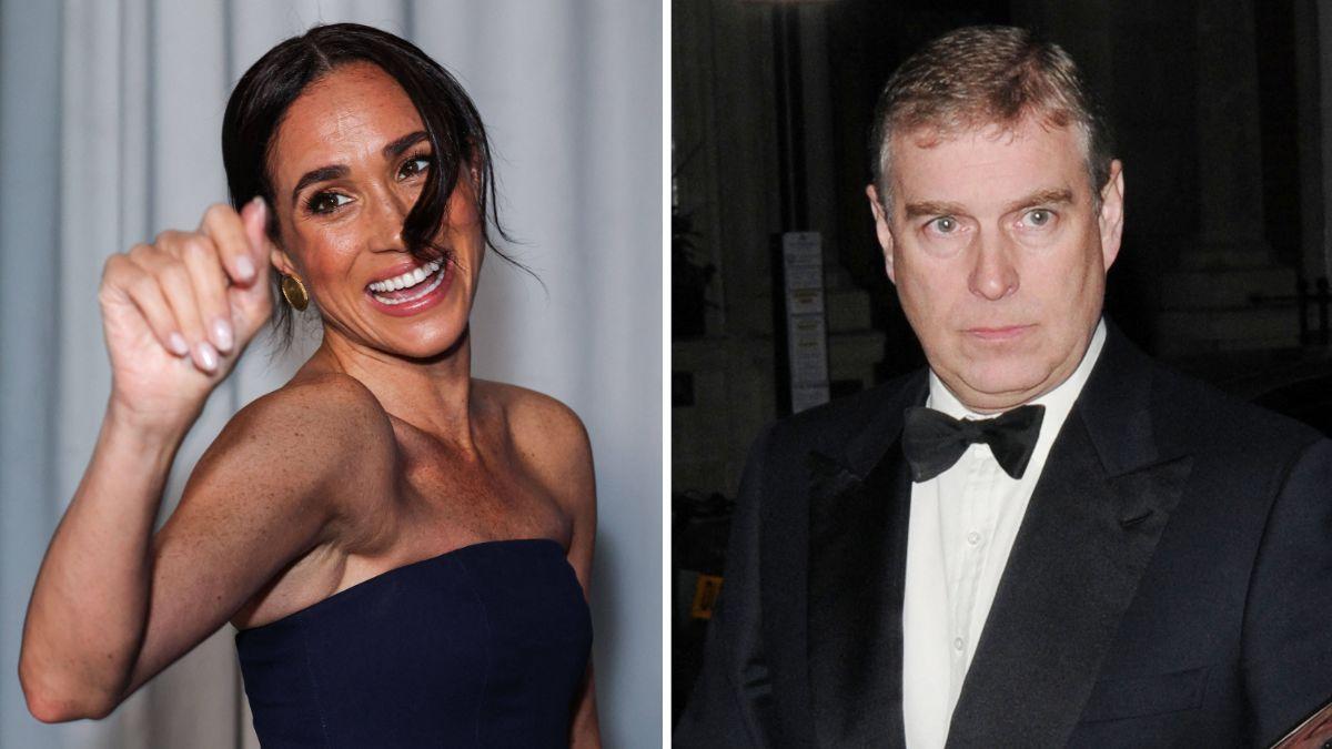 Split photo of Meghan Markle and Ex-Prince Andrew