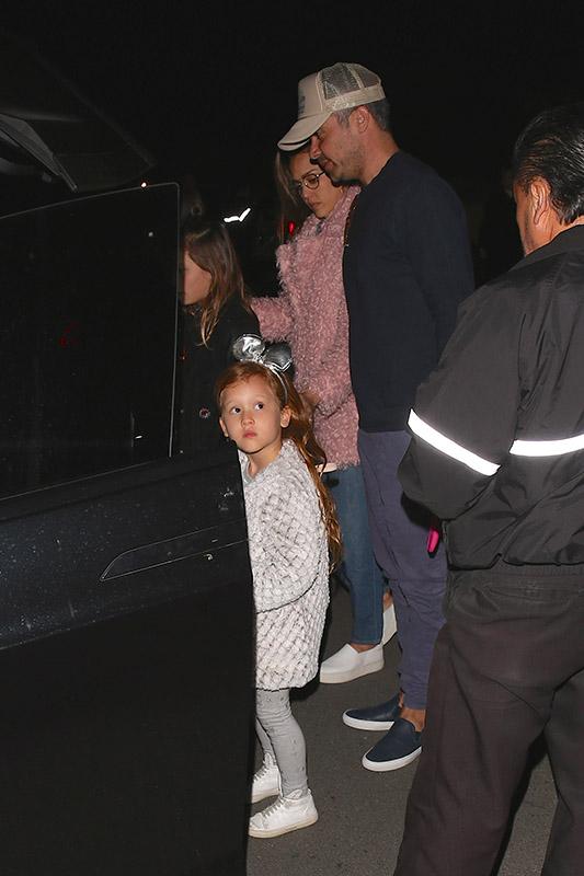 *EXCLUSIVE* Jessica Alba and Cash Warren treat their girls to a sushi dinner