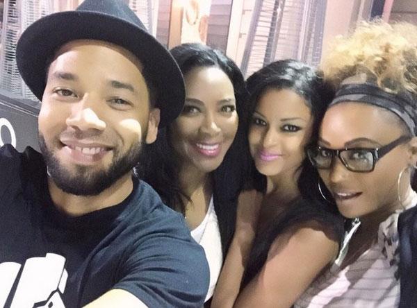 Jussie smollett claudia jordan rhoa date night 1