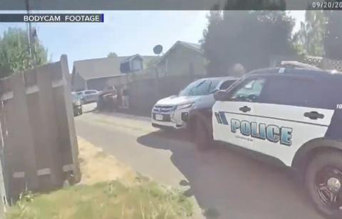 dashcam catches short police chase reelz watch the clip