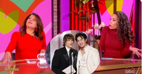 Composite photo of Ana Navarro, Sunny Hostin, Connor Storrie and Hudson Williams