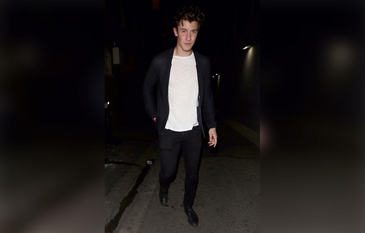 *EXCLUSIVE* Shawn Mendes arrives for the John Mayer concert