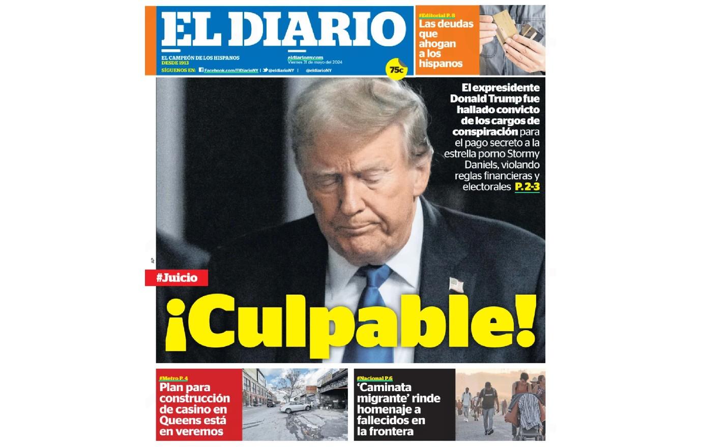 trump cover el dirario