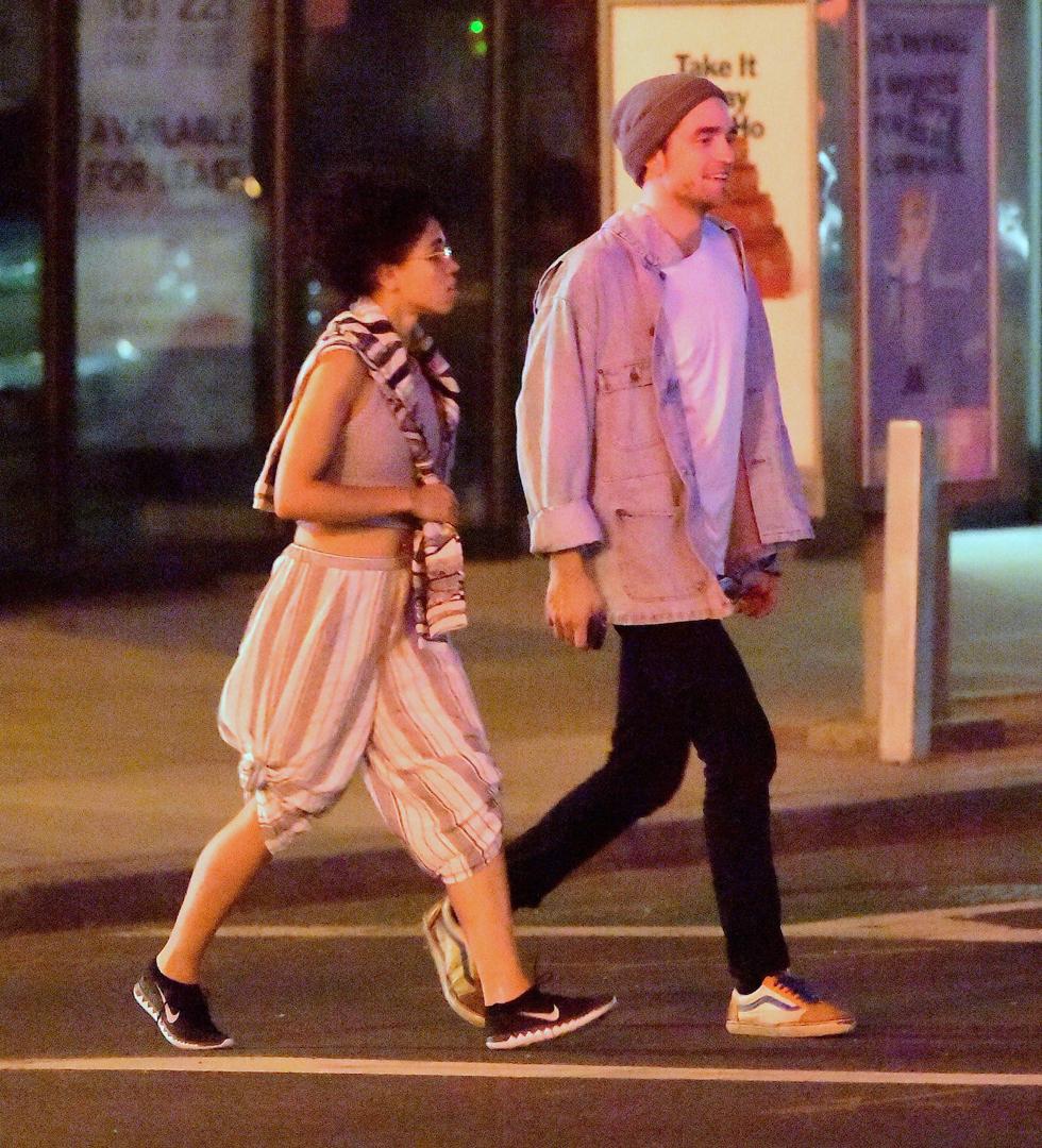 EXCLUSIVE: Robert Pattinson and FKA Twigs have a romantic dinner in Little Italy